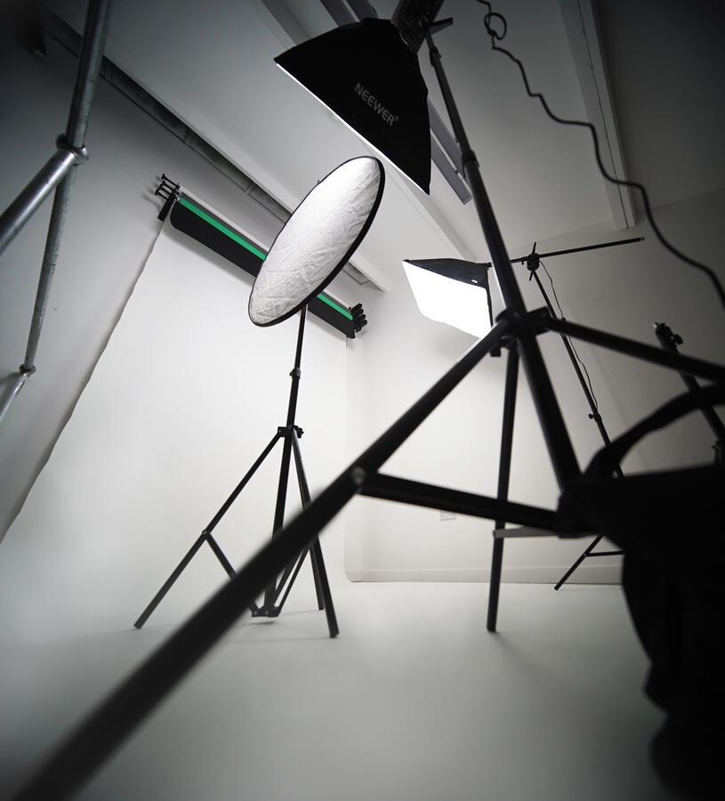 Wide of white roll on floor