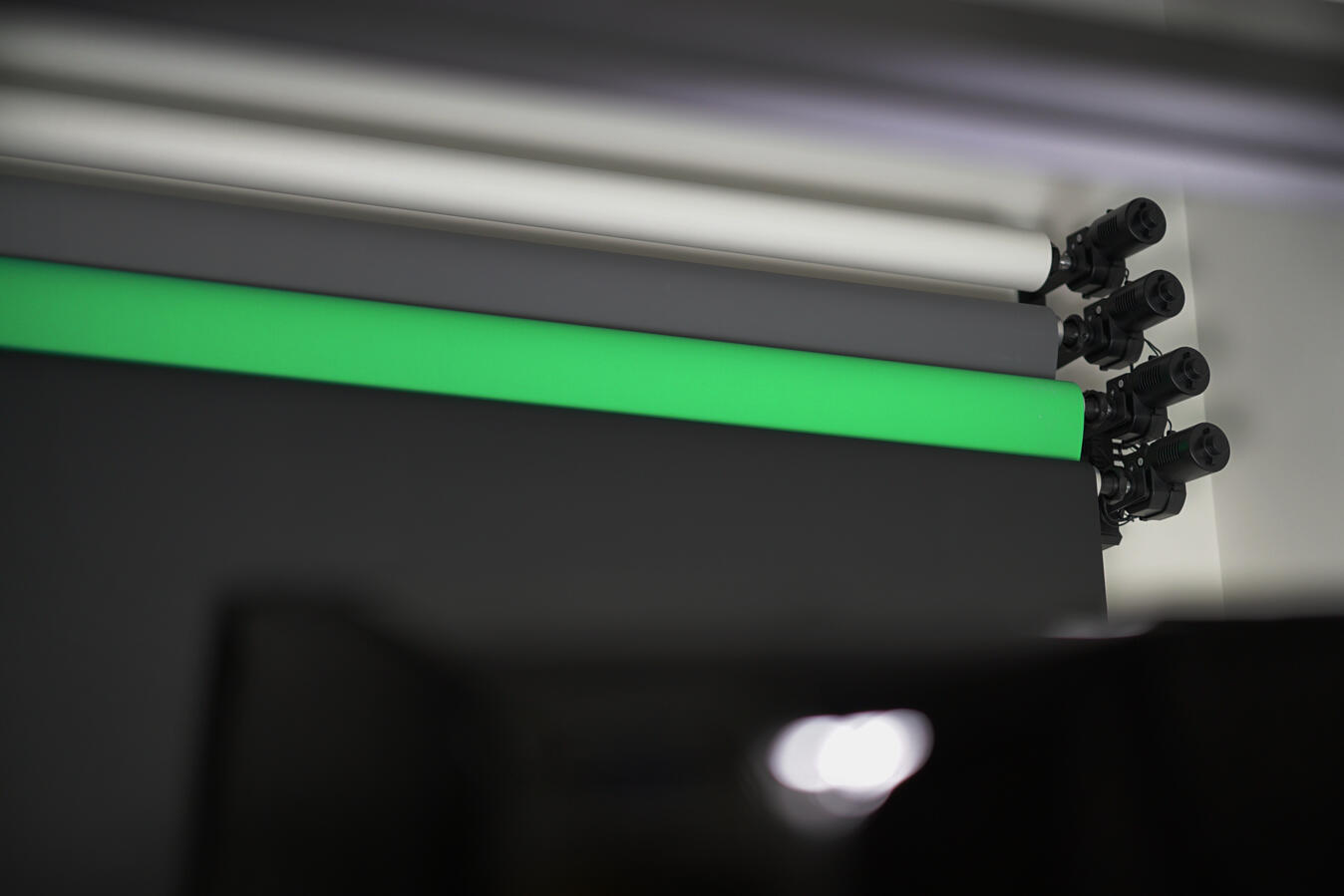 Close up of the colourama backdrops